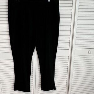 Attitudes By Renee Black Euro Knit Stretch Pants 1X Petite